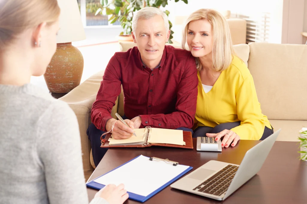 Couple entrusting their medicaid application to an elder law attorney.